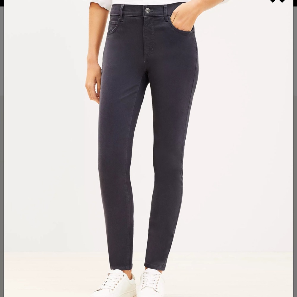 LOFT Five Pocket Skinny Pants in Sateen